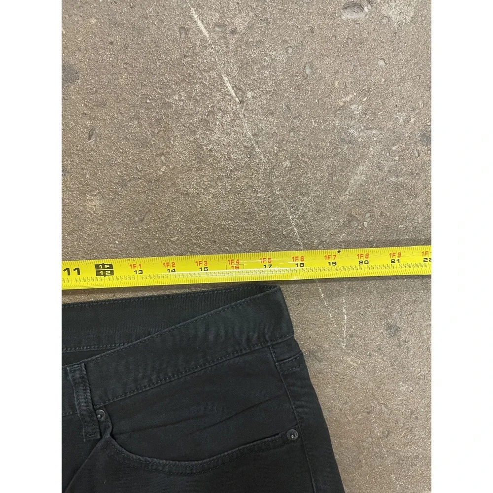 Levis 505 Shorts Mens 34 x 12‎ Black Denim Regular Fit Bermuda Dark Wash Zip Fly